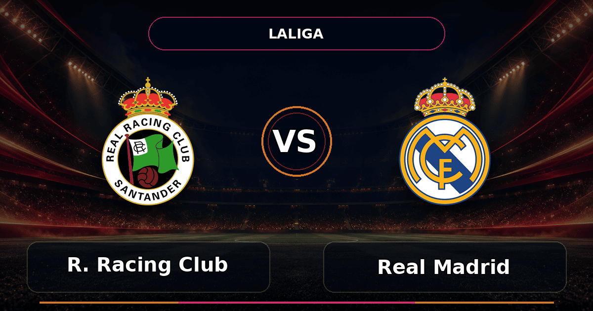 Nhận định R. Racing Club vs Real Madrid - Match Card