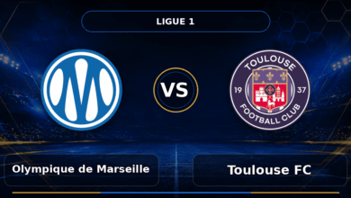 Nhận định Olympique de Marseille vs Toulouse FC - Match Card