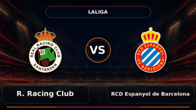 Nhận định R. Racing Club vs RCD Espanyol de Barcelona - Match Card